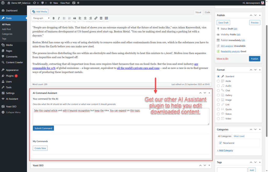 Easy Content Crawler