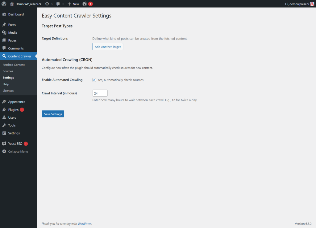 Easy Content Crawler