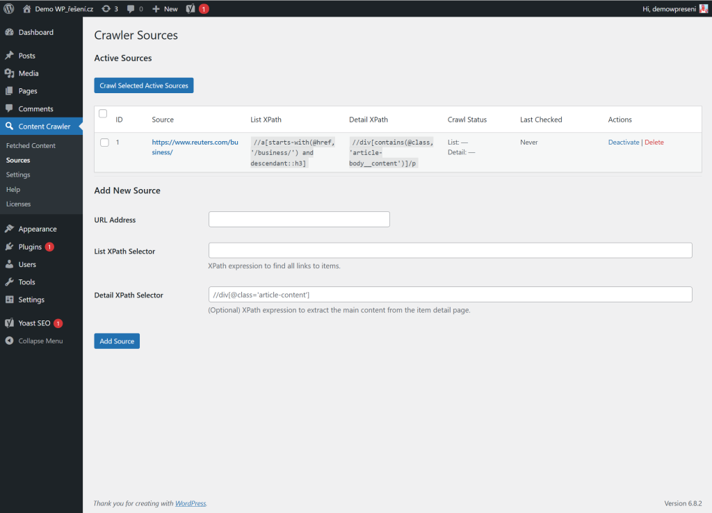Easy Content Crawler