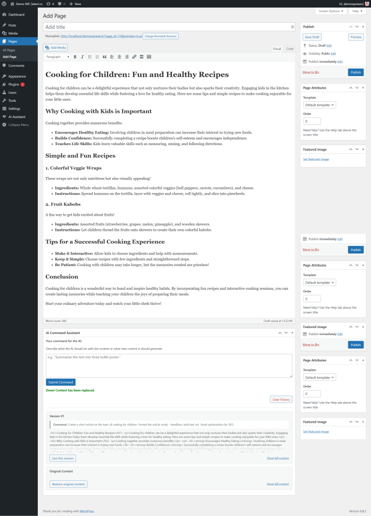 Athéna AI Content Assistant - for WooCommerce products