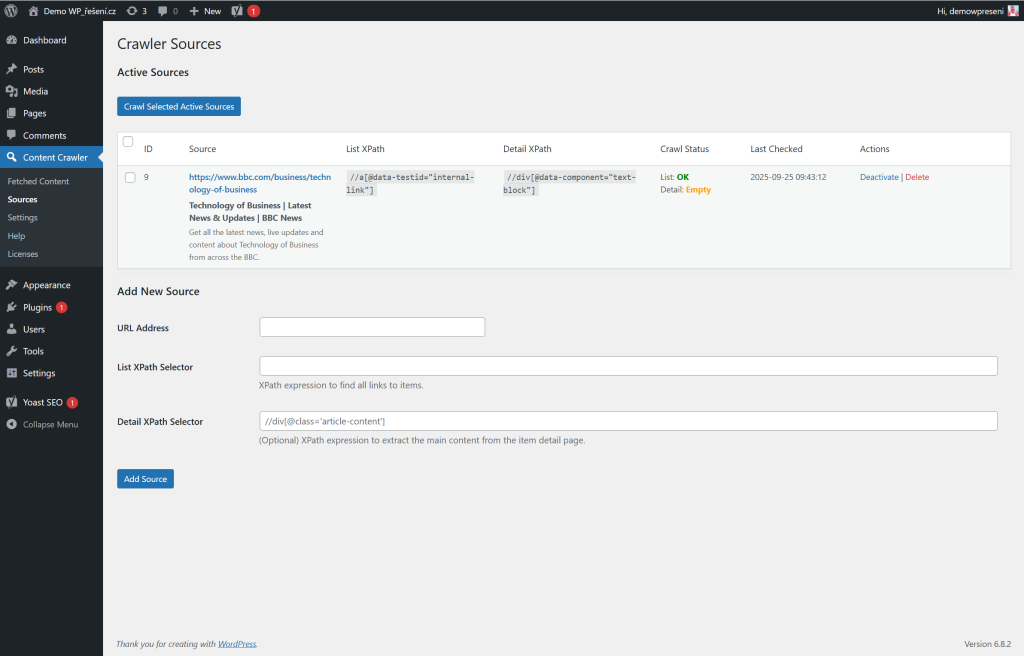 Easy Content Crawler