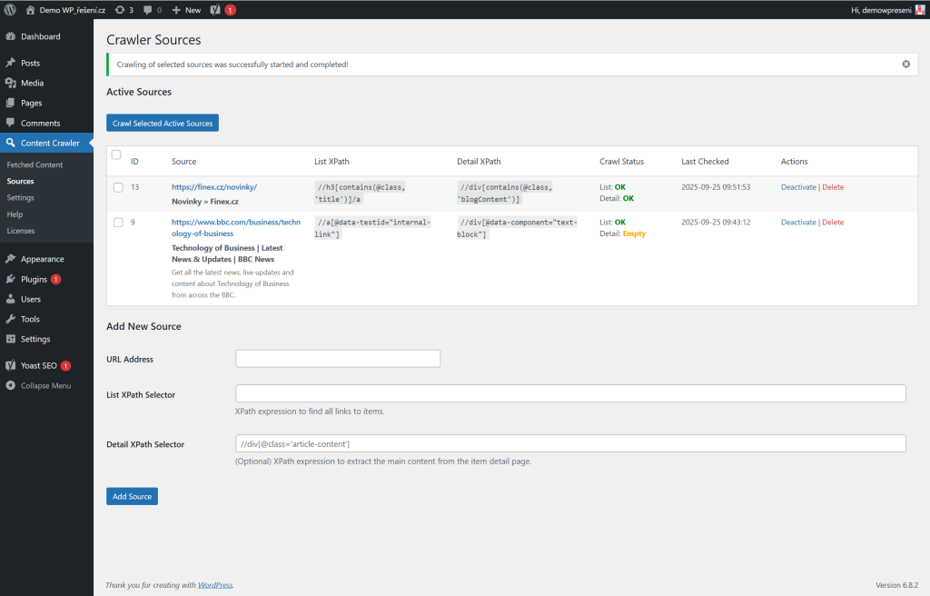 Easy Content Crawler