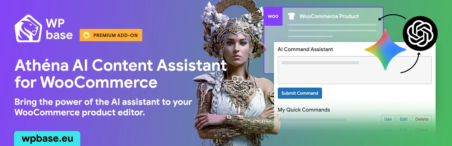 Athéna AI Content Assistant - for WooCommerce products