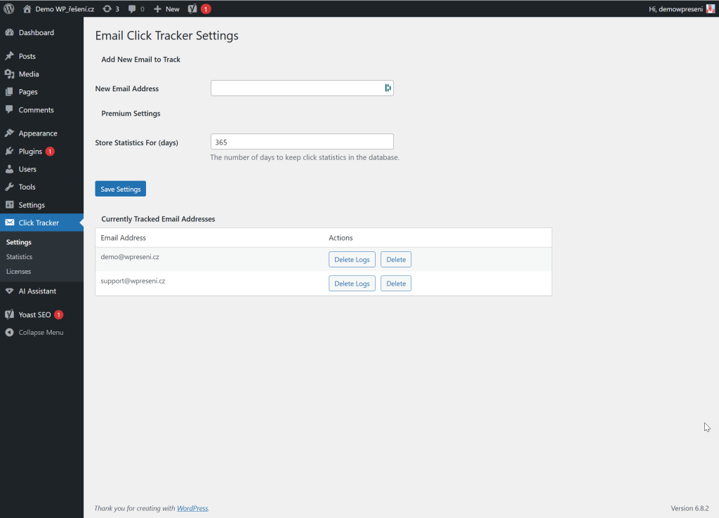 Email Click Tracker - Premium