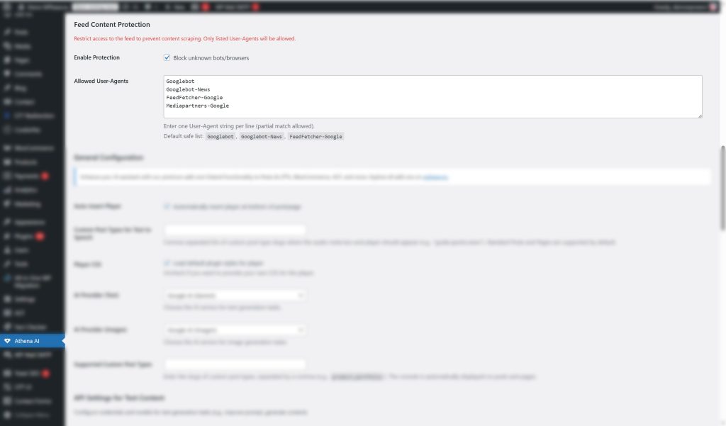 Athéna AI Content Assistant - GN Publisher (Feed and Sitemap for Google News Publisher Center)