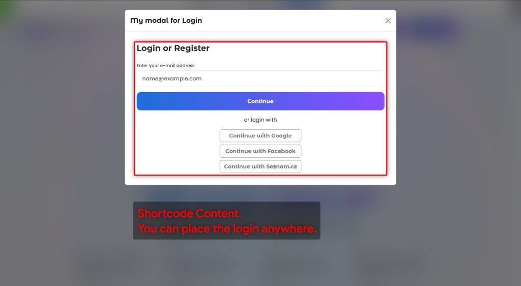 Jupiter Easy Login & Registration for WordPress