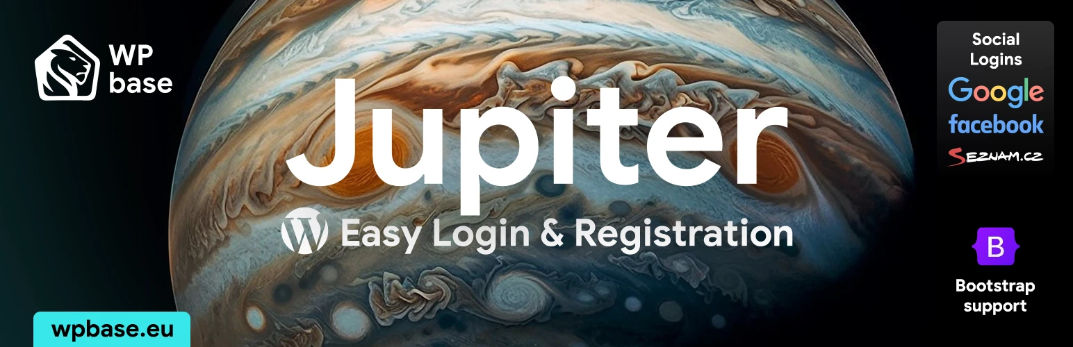 Jupiter Easy Login & Registration for WordPress